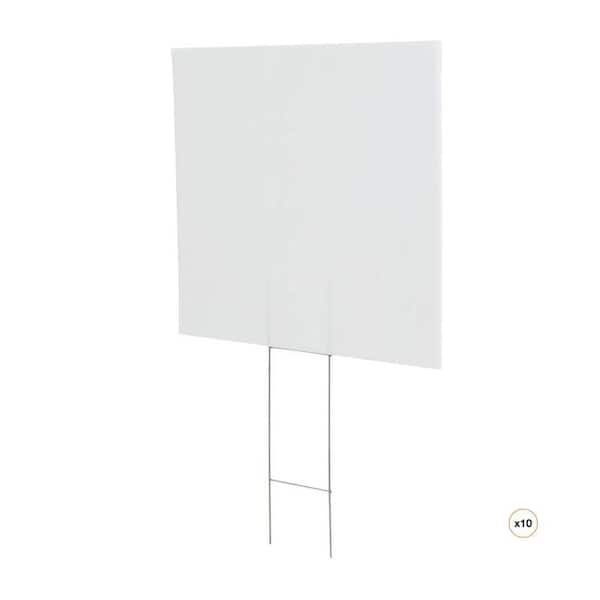 20 in. x 24 in. Corrugated Plastic Custom Create A Sign (10-Count)