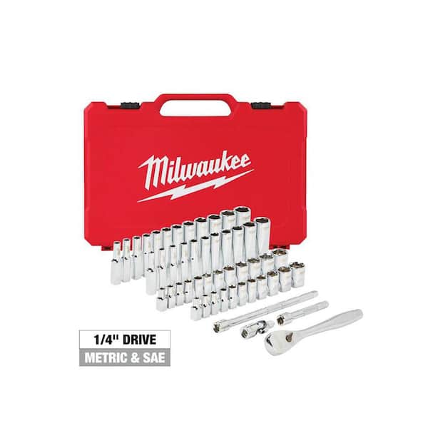 Milwaukee 1/4 in. Drive SAE/Metric Ratchet and Socket Mechanics