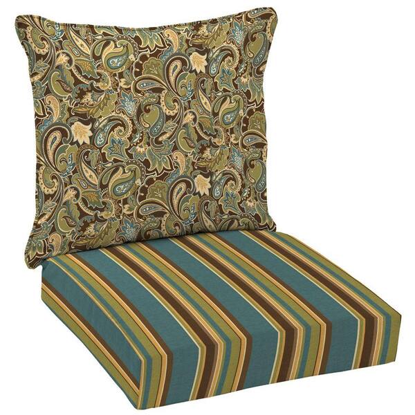 Unbranded Lakeside Paisley Deep Seat Pillow Back Set-DISCONTINUED