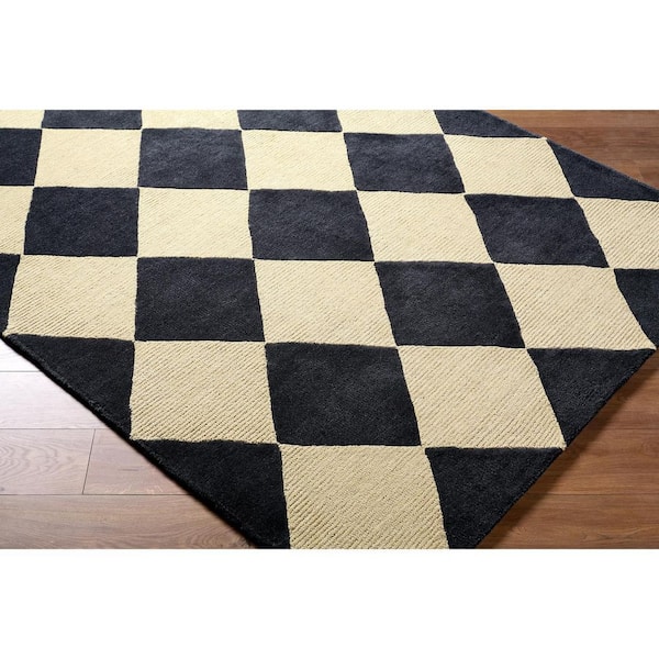 Isaac Charcoal/Beige Modern 5 ft. x 8 ft. Indoor Area Rug
