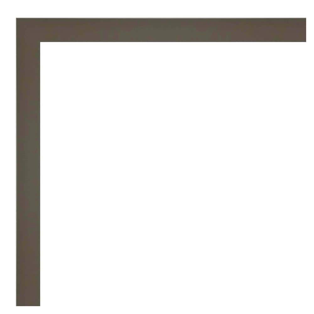 Textured Landscape Abstract Gray Framed Wall Art Print