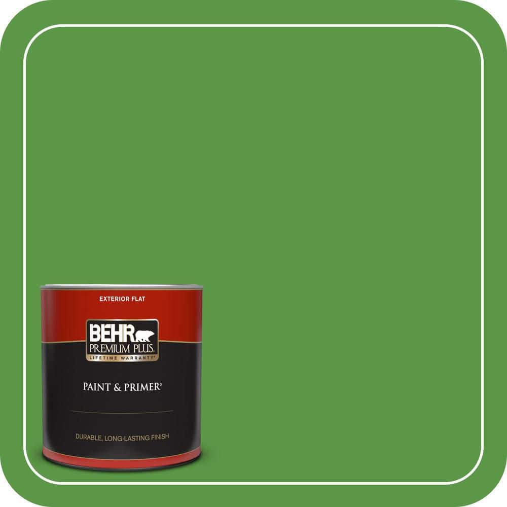 1 qt. #430B-7 Cress Green Flat Exterior Paint & Primer price history on PriceWatchPro