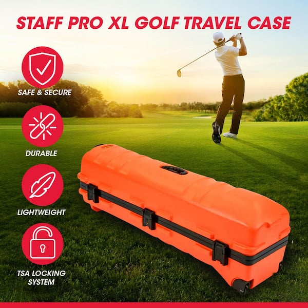 スタンド付きCLUBCASE アルデア No.2 / マンゴー SKB Cases ATA Staff Pro XL Hard Plastic Storage Cart Golf Travel