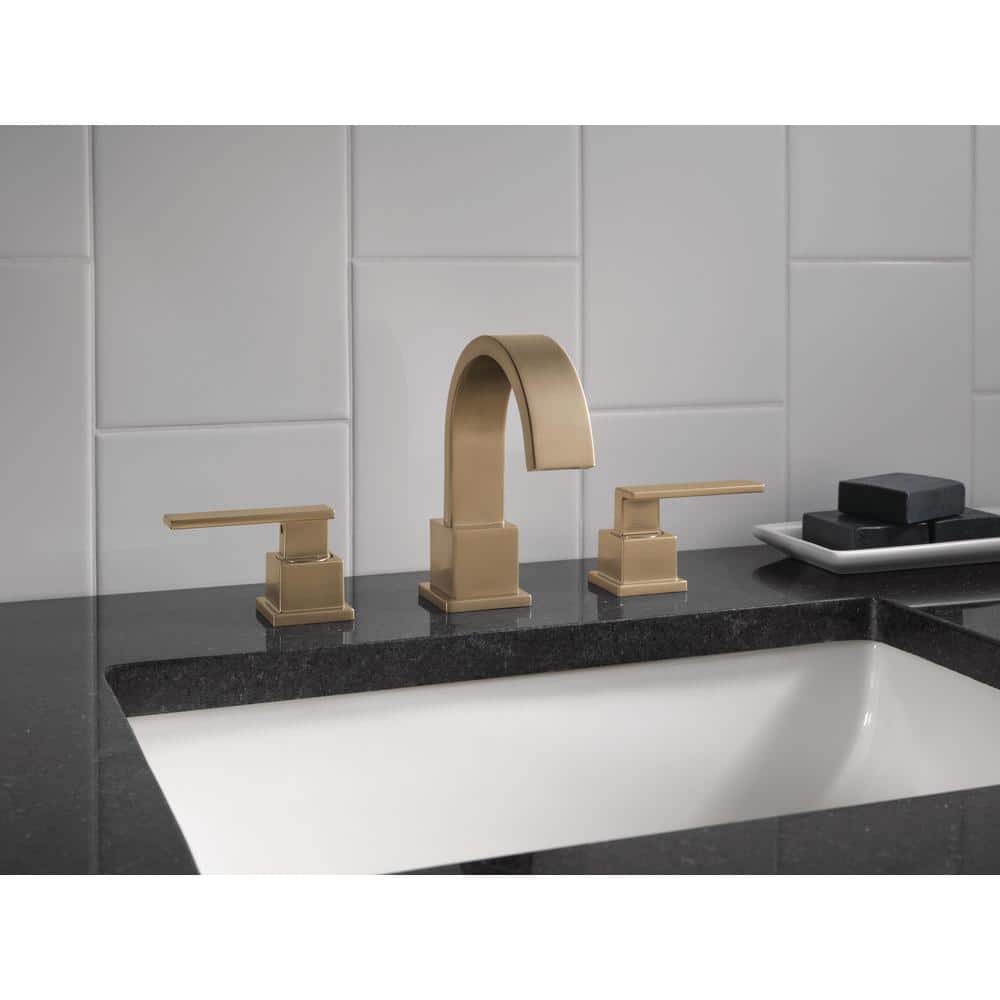 Vero Modern Champagne Bronze 2-Handle Widespread Bathroom Faucet