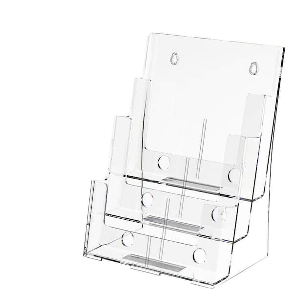 Clear 8.5 x 11 in. Acrylic Display Magazine Rack