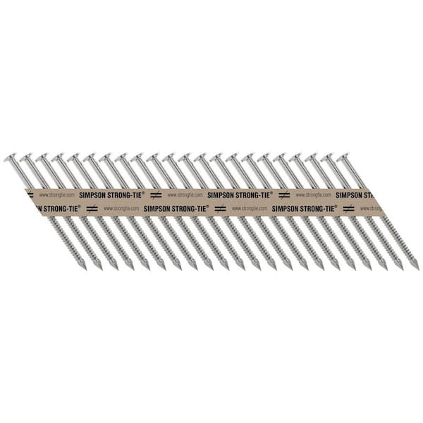2-1/2 in. x 10-Gauge 33° Stainless Steel Strong-Drive SCNR Connector Nails (1000-Pack)