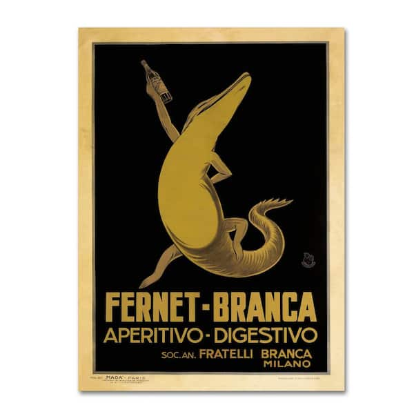 Trademark Fine Art 14 In X 19 In Fernet Branca By Vintage Apple