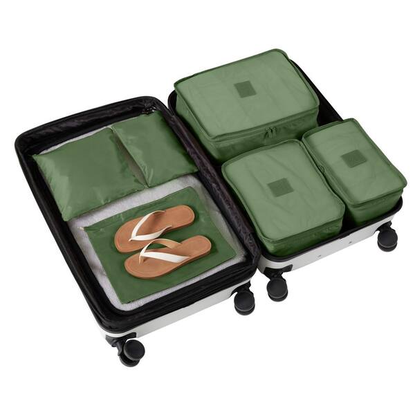 【MICHAEL KORS】新品未使用 PACKING CUBE SET GForce 6-Piece Deluxe Traveling Packing Cube Set in Dill Green