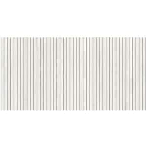 Montgomery Ribbon White 4 in. x 0.41 in. Matte Porcelain Floor and Wall Tile Sample