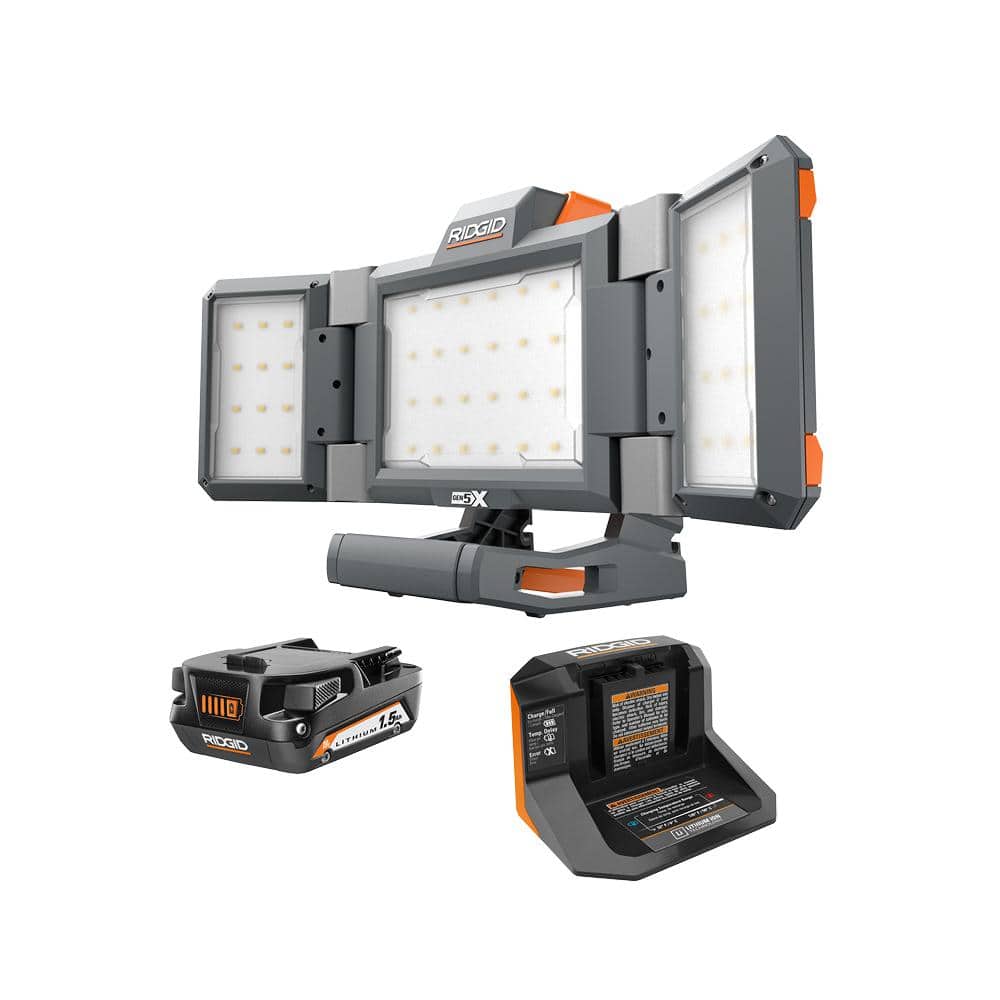 RIDGID 18V Cordless Panel Light Kit 