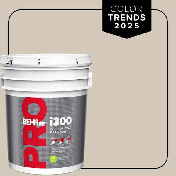 BEHR PRO 5 gal. Designer Collection #DC-010 Even Better Beige Dead Flat Interior Paint