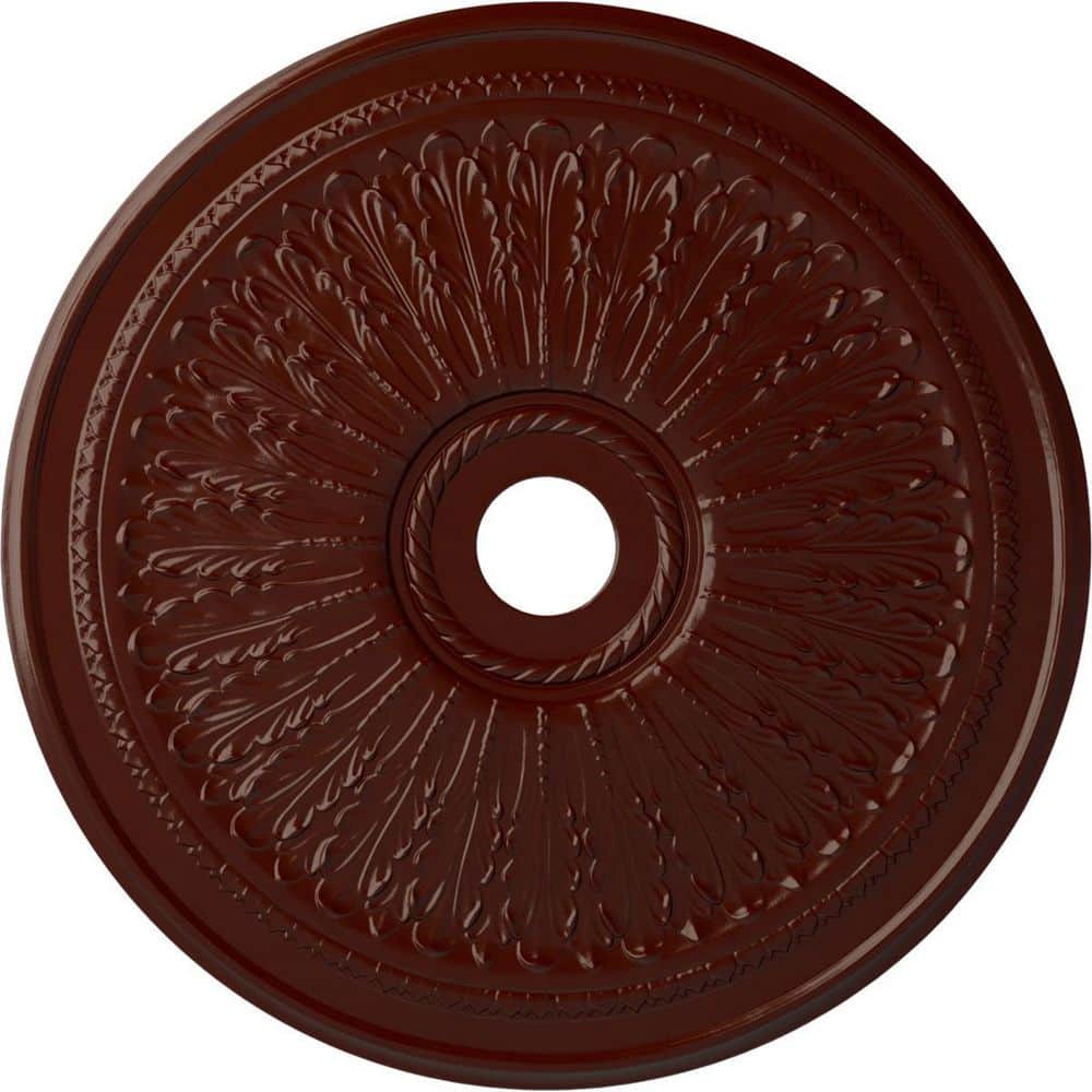 "1"" x 29-1/8"" x 29-1/8"" Polyurethane Oakleaf Ceiling Medallion, Brushed Mahogany" price history on PriceWatchPro