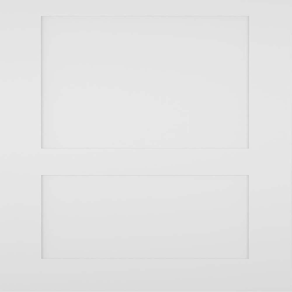 Luxer Home Design 30 in. x 80 in. White Primed 2 Panel Shaker Solid Wood Interior Door Slab (2PWPSK1383080) price history on PriceWatchPro
