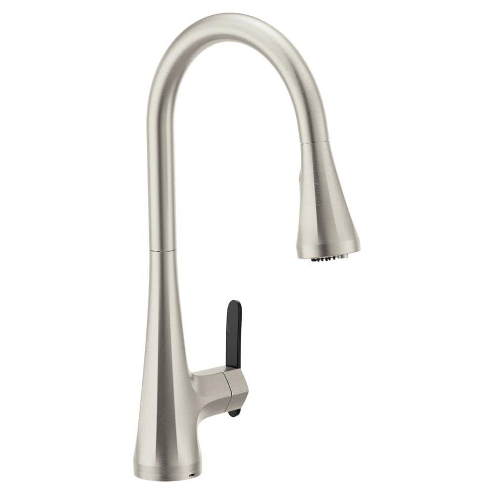 MOEN Sinema Single Handle Pull-Down Sprayer Kitchen Faucet with Optional 3- in -1 Water Filtration in Spot Resist Stainless