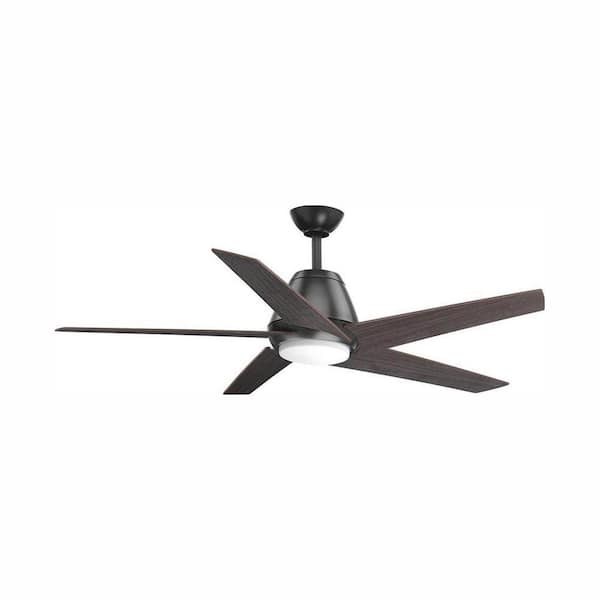 Progress Lighting Gust Collection 54 in. LED Graphite Ceiling Fan