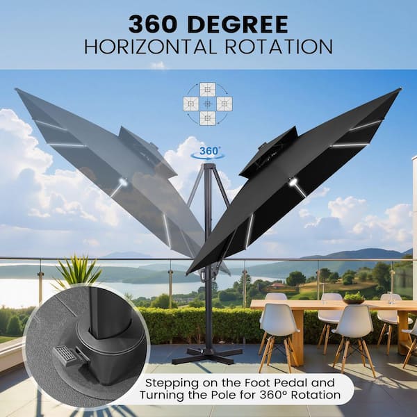 blush pink patio umbrella with Acrylic Fabric Tilt Wooden 9ft 8-Rib PresidentsDay2026 and add a centerpiece DIY Rainbow Painted Umbrella Wicker Finishes:Brown Wicker