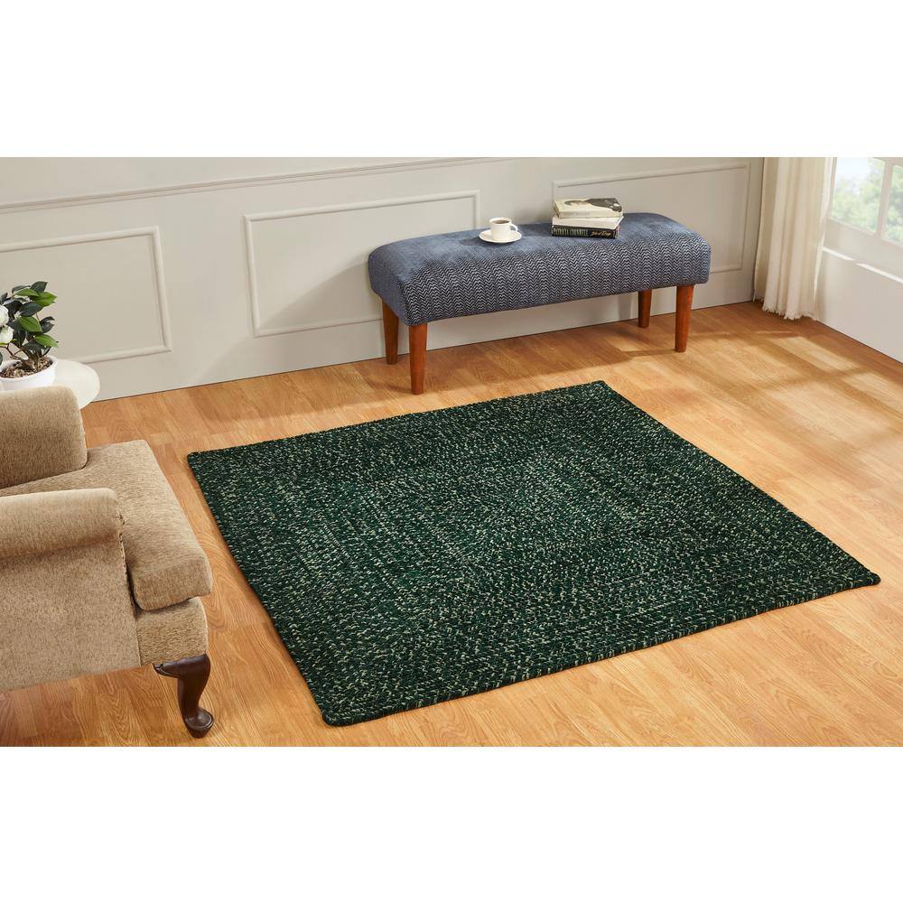Diluth & Emerald 60" Square Braided Polyester Rug