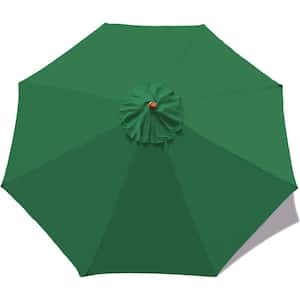 Patio Umbrella 9 ft Replacement Canopy for 8 Ribs-Forest Green, Market Umbrella