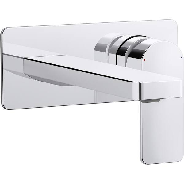KOHLER Parallel SingleHandle Wall Mount Bathroom Faucet in Polished Chrome K225674CP The