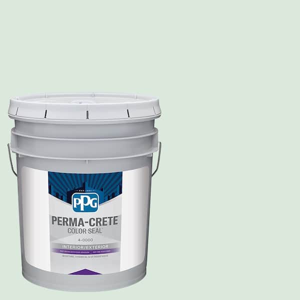 Color Seal 5 gal. PPG1226-1 Tint Of Green Satin Interior/Exterior Concrete Stain