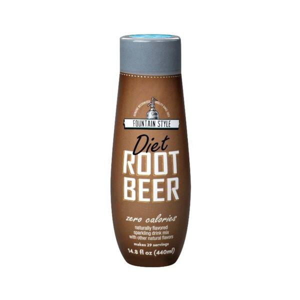 SodaStream 440 ml Fountain Style Sparkling Diet Root Beer Drink Mix (Case of 4)
