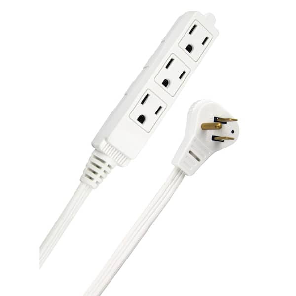 HOME BEST 3-Plug Extension Cord White 3m, HOME BEST, All Brands