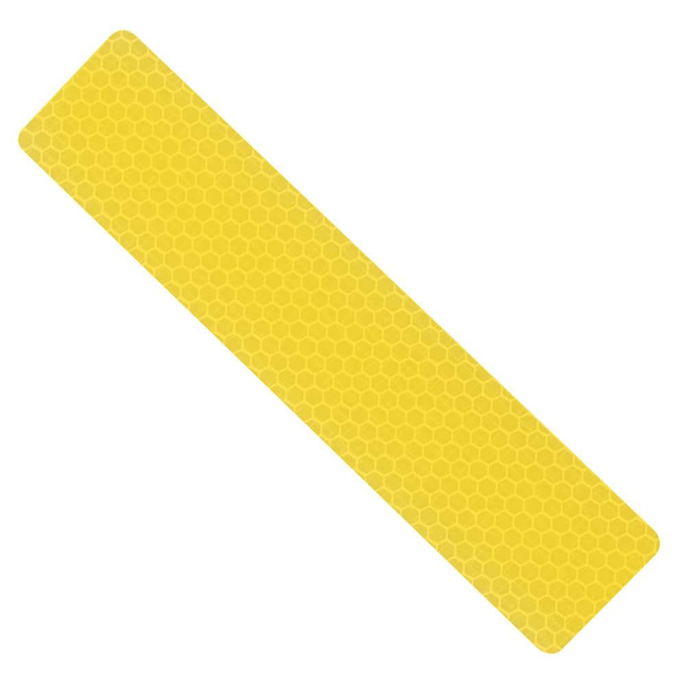 Everbilt 1.25 in. x 6 in. Yellow Reflective Safety Strips (4-Pack