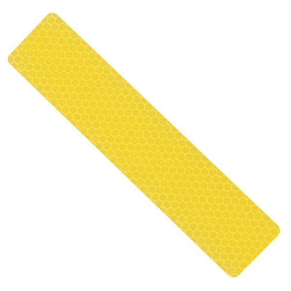 Everbilt 1.25 in. x 6 in. Yellow Reflective Safety Strips (4-Pack)