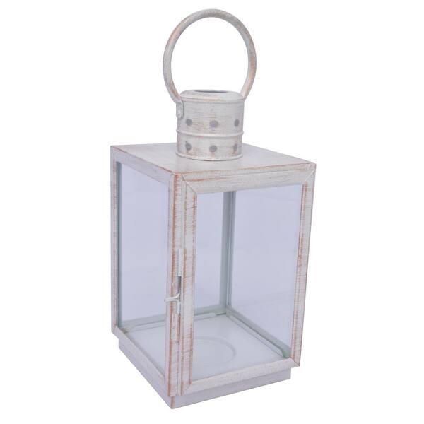 Unbranded 15 in. Medium Lantern in White