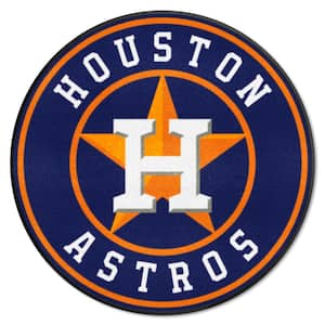 Houston Astros Navy 2 ft. x 2 ft. Round Area Rug