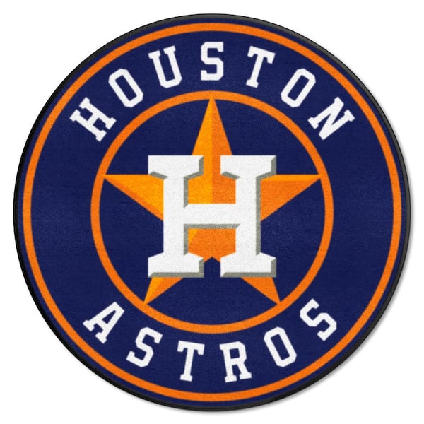 Houston Astros Navy 2 ft. x 2 ft. Round Area Rug