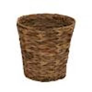 HOUSEHOLD ESSENTIALS Small Wicker White Basket with Lid ML-7113 - The Home  Depot