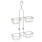 Zenna Home Over-the-shower Rust Resistant Hanging Shower Caddy in Satin  Chrome 7402AL - The Home Depot