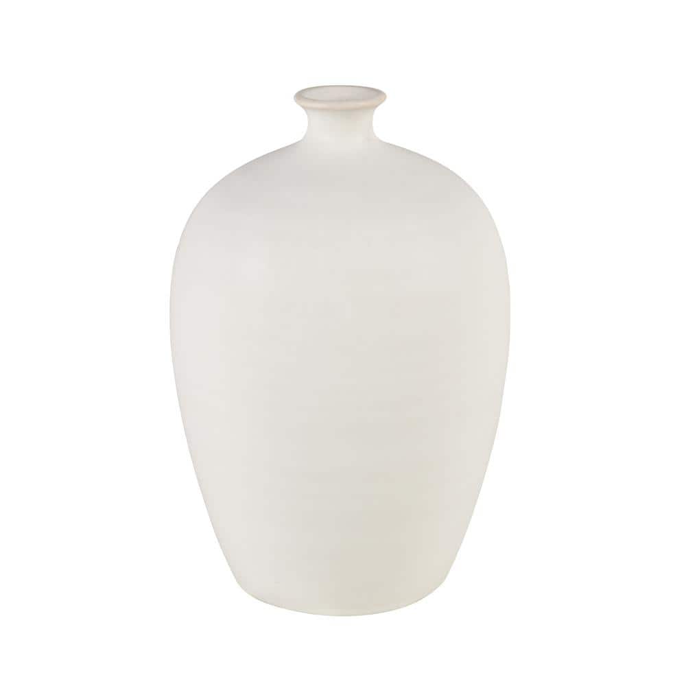 Juniper Ceramic 2 in. Decorative Vase in White - Medium