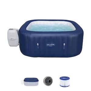 6-Person 140-Jet Inflatable Hot Tub with Cover, Pump, and 2-Filter Cartridges
