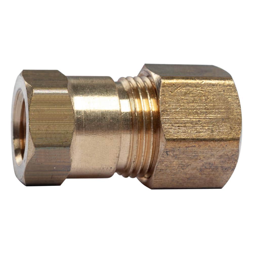 3/16 in. Tube OD x 1/8 in. FIP - Female Adapter - AB1953 Lead Free Brass  Compression Fitting