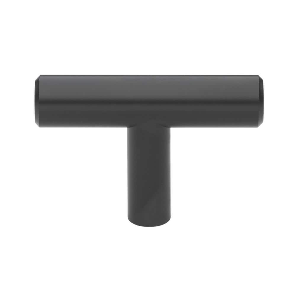 2 in. Matte Black Solid T-Bar Cabinet Handle Drawer Knobs (10-Pack) price history on PriceWatchPro