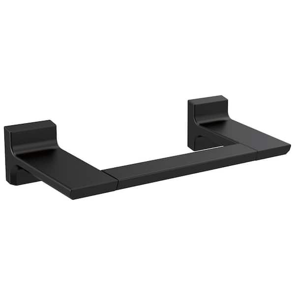 Pivotal 8 in. Wall Mounted Towel Bar in Matte Black