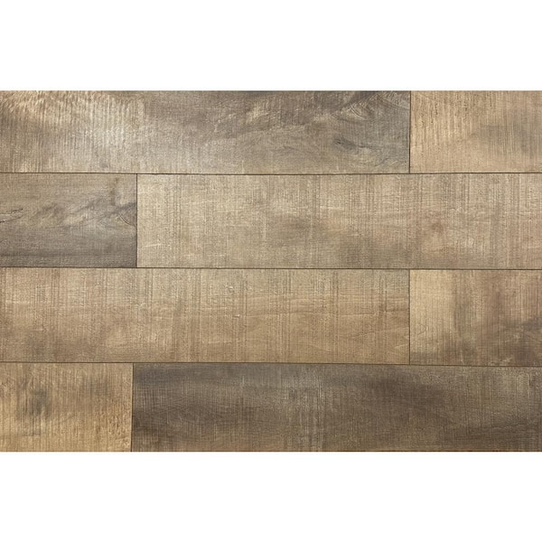 Montserrat Summa Refined Brass 14 mm T x 7.75 in. W HDF Waterproof AC5 Click Lock Laminate Wood Flooring (23.09 sq. ft./case)