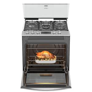 30 in. 5.1 cu.ft. Gas Range with Self-Cleaning Oven in. Stainless Steel
