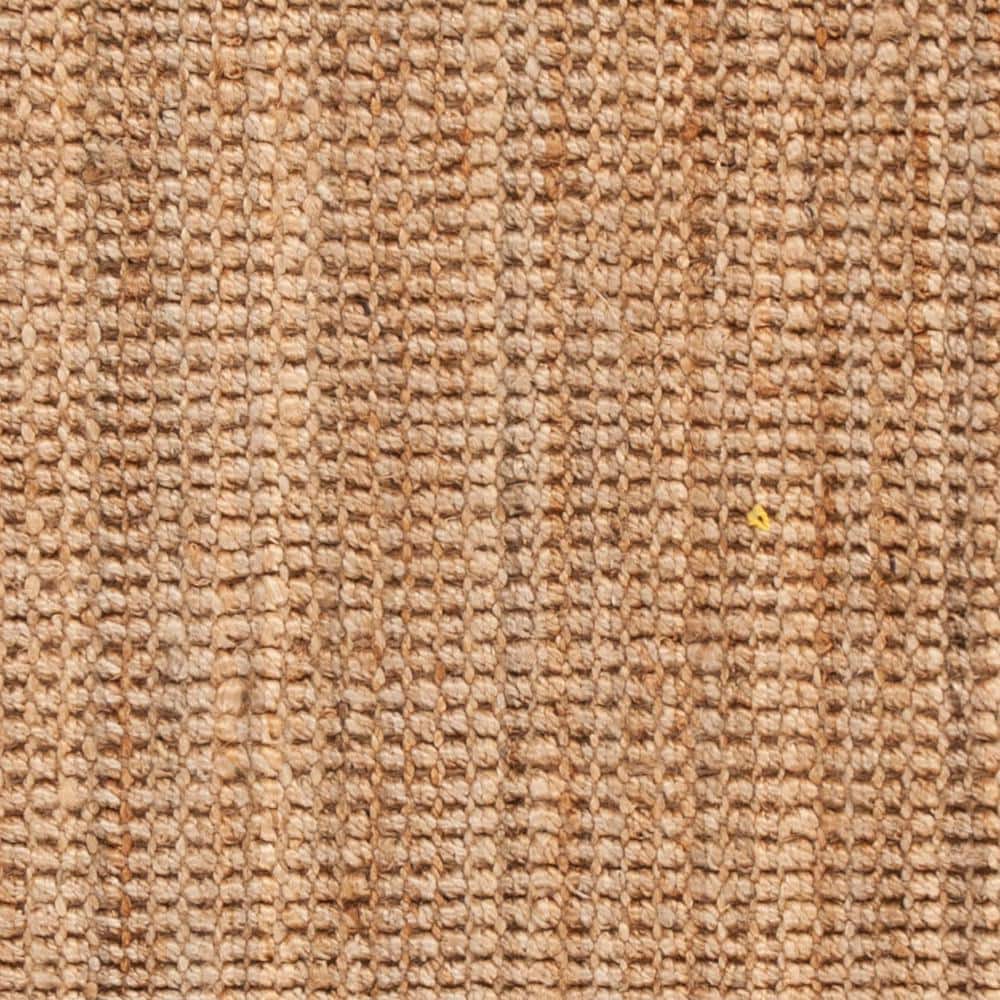 Natural Hand-Knotted Jute Rectangular 6' x 9' Area Rug