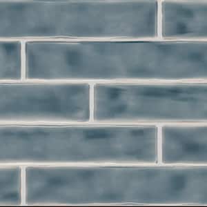 Artistic Reflections Haze 2 in. x 10 in. Glazed Ceramic Undulated Wall Tile (5.24 sq. ft./case)