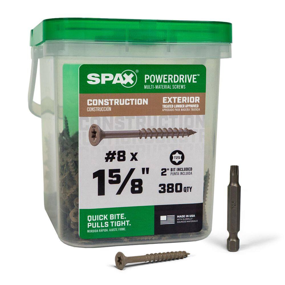 "#10 x 3 in. PowerDrive Interior T25 T-Star Flat Head Construction Wood Screws (60-Piece)" price history on PriceWatchPro