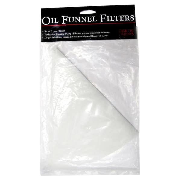 Charcoal Companion Oil Funnel Paper Filter (Set of 6)