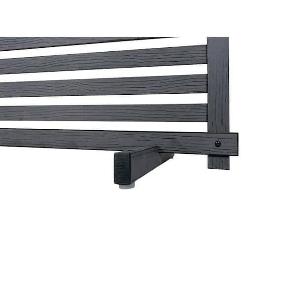 Zippity Outdoor Products WoodTek Vinyl Portable Puppy 2-ft H x 3.5-ft W Charcoal Vinyl Flat-top Fence Panel (Unassembled)