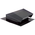 Roof Cap with Built-In Damper for 3-1/4 in. x 10 in. Duct or up to 8 in. Round Duct in Black Steel