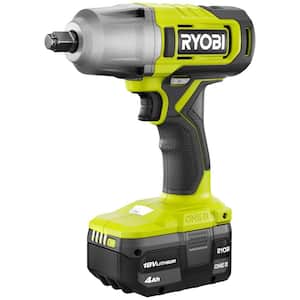 Ryobi ONE+ 18V Cordless 1/2 in. Impact Wrench Kit with 4.0 Ah Battery and Charger (PCL265K1)