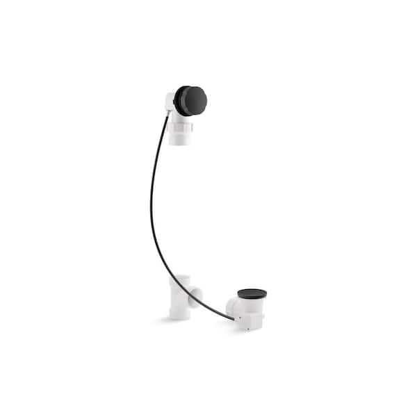 KOHLER Clearflo Cable Bath Drain Less PVC Tubing in Matte Black