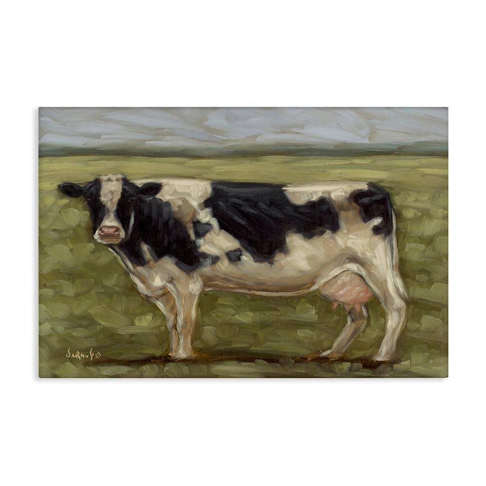 Painterly Cow on Farm by Sara G. Designs Unframed Animal Graphic Art Print 16 in. x 24 in. price history on PriceWatchPro