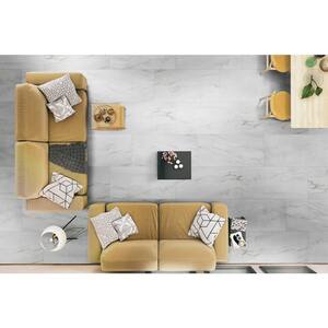 12 in. W x 24 in. L Calacatta Consilio Rigid Core Click Lock Luxury Vinyl Tile Flooring (66-case/1278.42 sq. ft./pallet)
